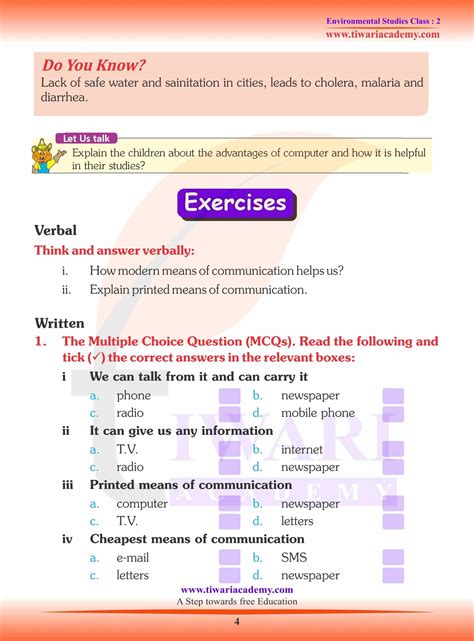 Ncert Solutions For Class Evs Chapter Means Of Communication