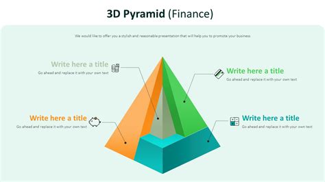 3d Pyramid Diagram Finance