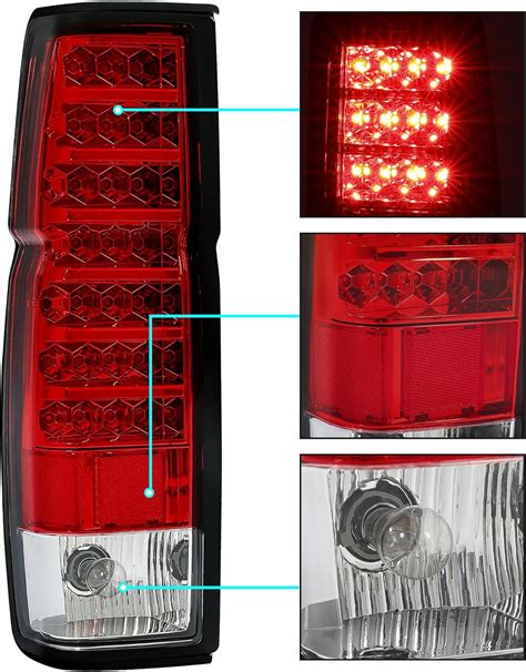 Kuafu Conjunto De Luz Trasera Led Compatible Con Nissan Luces