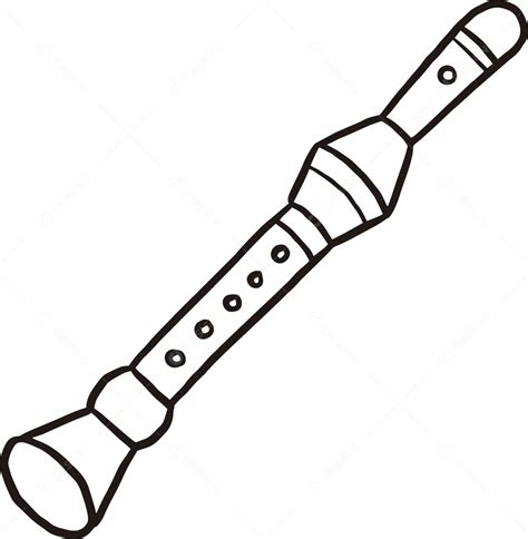Desenho De Uma Flauta