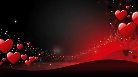 Premium Photo Sparkling Romance Red Background With Glitter And Hearts Ready For Your Love Words