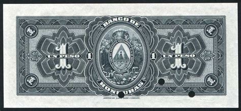 Honduras currency 1 Peso banknote of 1922 El Banco de Honduras|World Banknotes & Coins Pictures ...