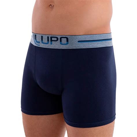 Sportime Cueca Lupo Boxer Algodão Elastano Marinho