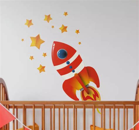 Adesivo Bambini Navicella Spaziale Tenstickers