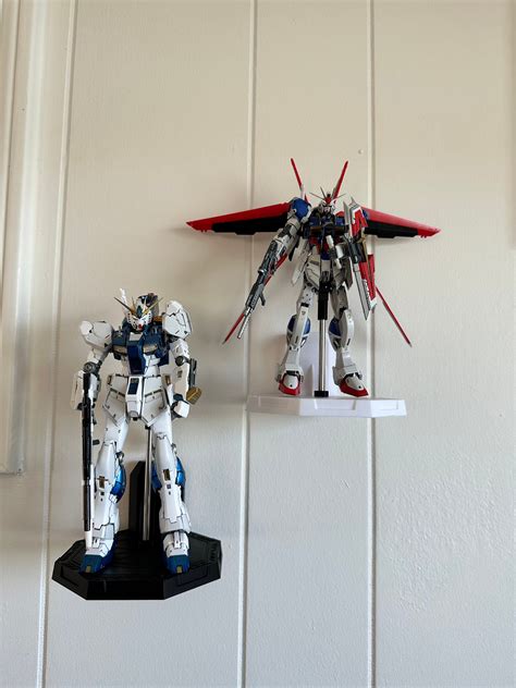 Gundam RG/HG 1/144 Scale Floating Display Shelf. Action Figure Stand ...