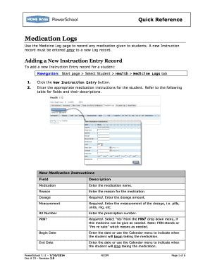 Fillable Online Medication Logs Fax Email Print Pdffiller