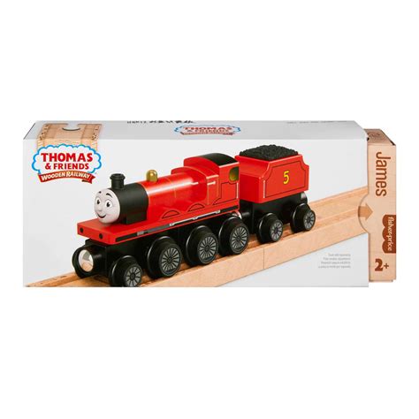 THOMAS & FRIENDS WOODEN RAILWAY JAMES ENGINE AND COAL-CAR - E-trains