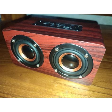 Jual SPEAKER W5 BOX ASLI KAYU 100 STEREO SUARA NGEBASS POL Shopee