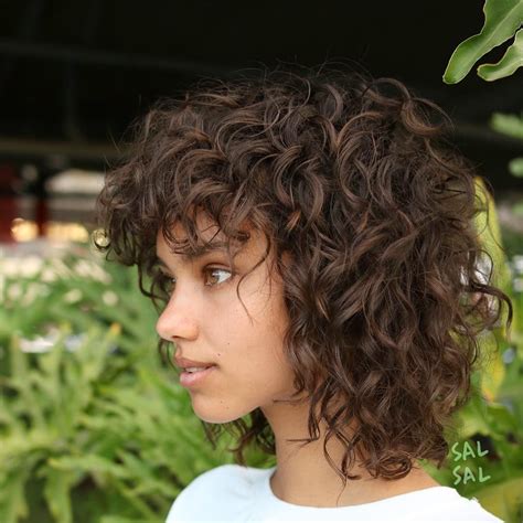 Curly Shag Haircut Haircuts For Curly Hair Curly Hair With Bangs Short Curly Hair Hairstyles