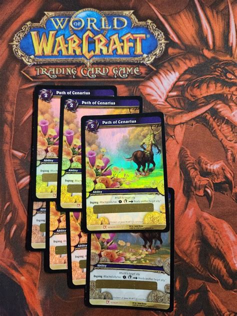 Path Of Cenarius Unscratched Loot Cards World Of Warcraft Wow Tcg Ebay