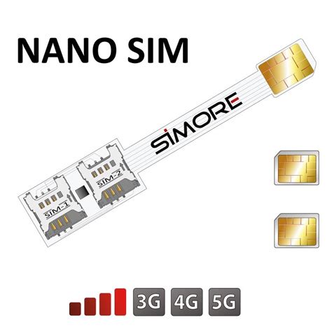 Speed X Twin Nano Sim Doble Tarjeta Sim Adaptador Para Smartphones Y