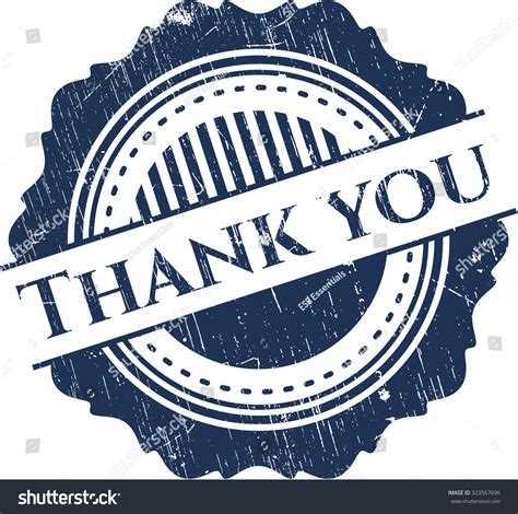 Thank You Rubber Stamp Grunge Texture Stock Vector Royalty Free