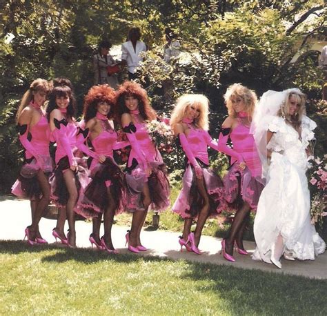 Sharise Neil With Her Bridesmaids April 1987 80s Girl 90s Teen Fashion 80s Wedding