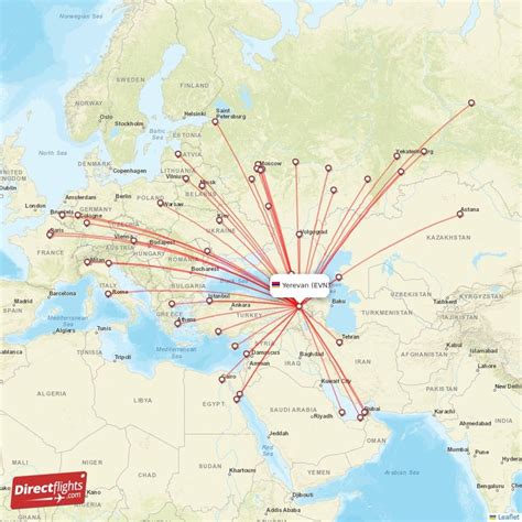 Direct Flights From Yerevan 55 Destinations Evn Armenia