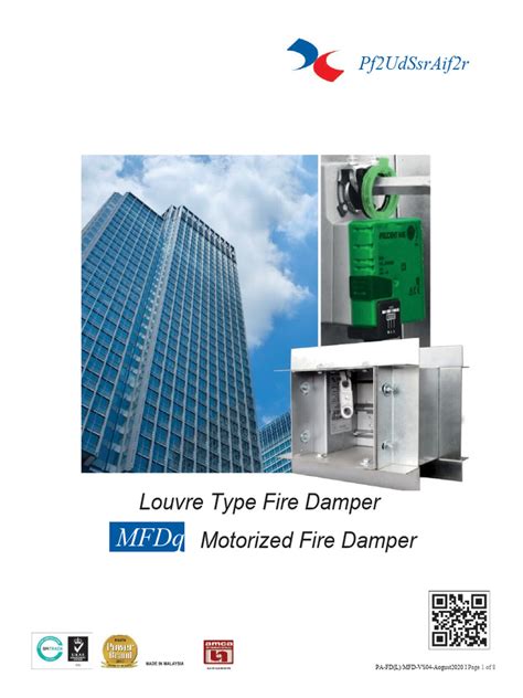 Appendix D - Fire Damper | PDF | Home Appliance | Building Engineering