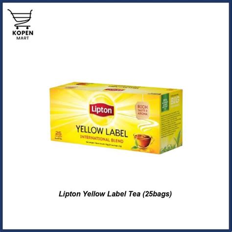 Lipton Yellow Label Tea 25s 50s Shopee Malaysia