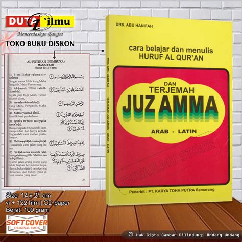 Jual Cara Belajar Dan Menulis Huruf Alquran And Terjemah Juz Amma Abu