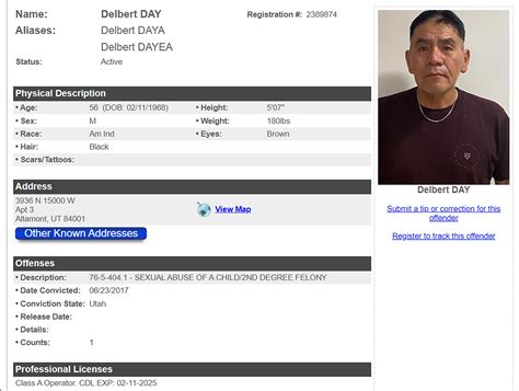 Registered Sex Offenders In The Uintah Basin