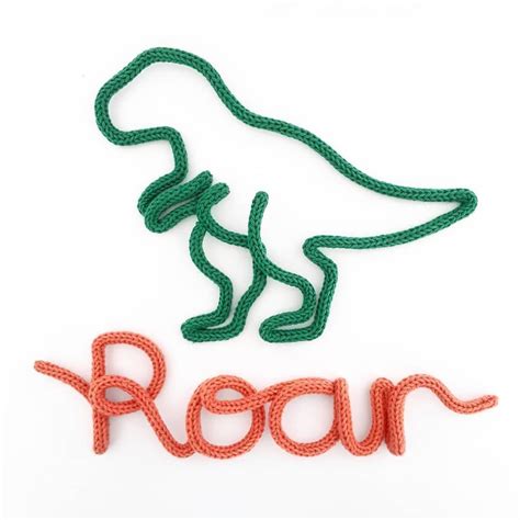 Knitted Wire Dinosaur Decoration T Rex Jenny Rew Designs