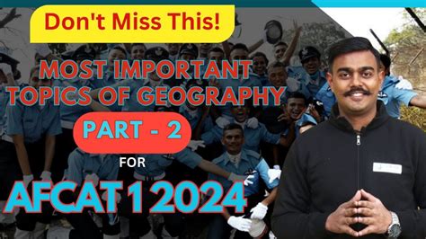 Afcat Most Important Topics Of Geography Youtube