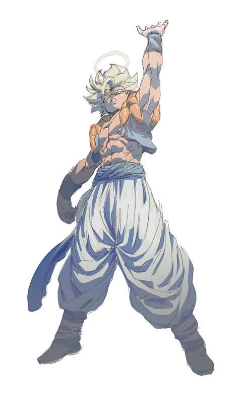 Linha Arte Goku Super Saiyan Desenho Goku Ngulo Branco