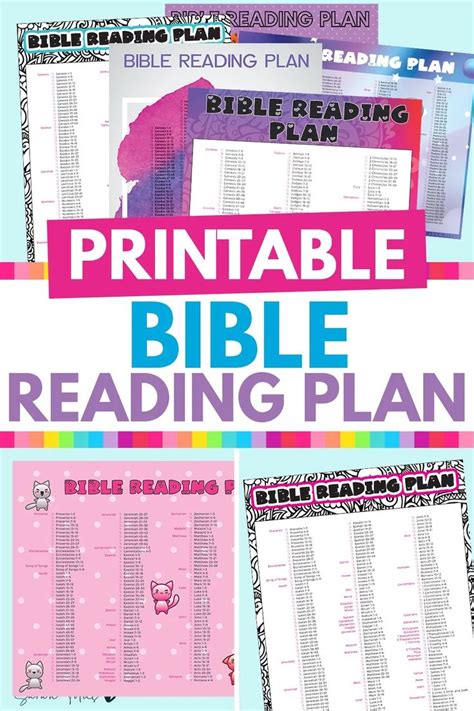 Free Printable Bible Reading Plan