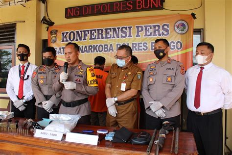 Polres Bungo Tangkap Bandar Narkoba Sabu 1 2 Kilogram Berhasil Diamankan