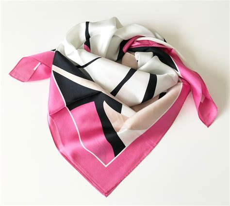 Italian 100 Pure Silk Twill 90cm Large Square Women Scarves Etsy