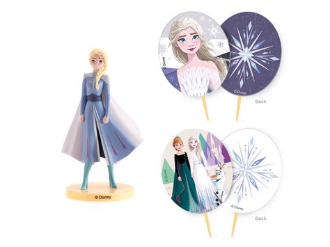 Zestaw Dekoracji Na Tort Frozen Kraina Lodu Elsa Komplet Dobra