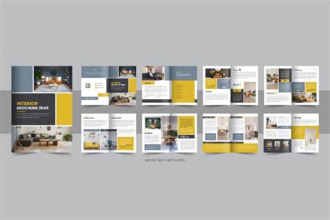 Interior Brochure Design Template Layout Graphic by Pavel_design ...