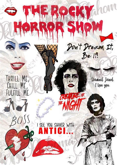 Rocky Horror Picture Show Inspired Digital File Oklahoma Gypsy Designs