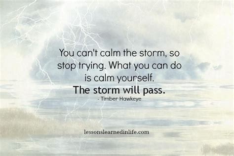 The Storm Will Pass Lessons Learned In Life Lessons Learned In Life Quotes Calming The Storm