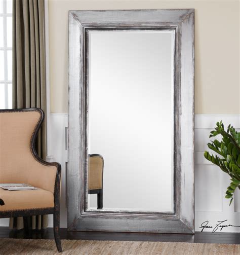 silver floor mirror - Living room decorating ideas: how to decorate a ...