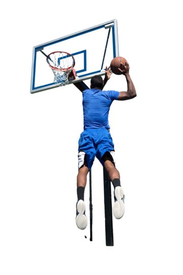 Slam Dunk Basketball Jump African Professional Athlete Dunks African