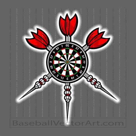 Dart Board Design | darts Trading Pin Image