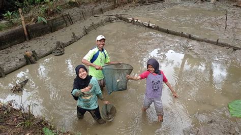 KESERUAN NGURAS KOLAM IKAN LANJUT MASAK DISAUNG EMPANG YouTube