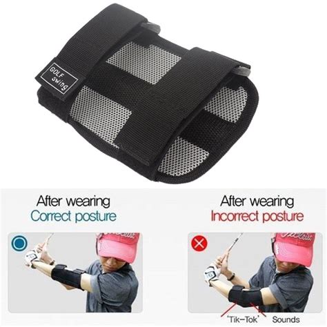 Golf Training Aid Swing Straight Practice Elbow Brace Corrector Support Arc Swing Trainers Golf