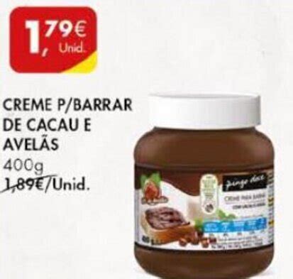 Promo O Creme P Barrar De Cacau E Avel S G Em Pingo Doce