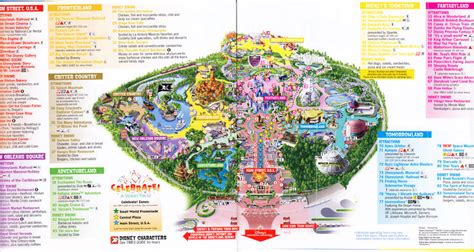 Disneyland Adventure Park Map - United States Map