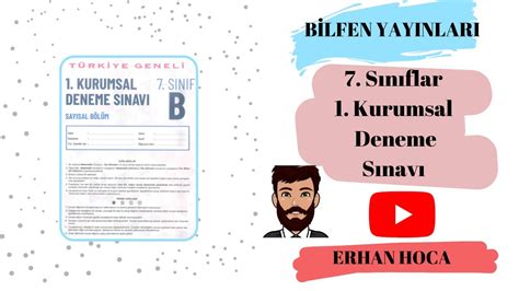 B Lfen Yayinlari Sinif Kurumsal Deneme Sinavi Youtube