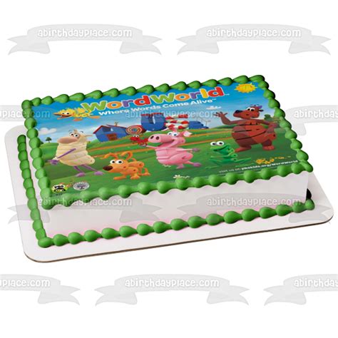 Wordworld Where Words Come Alive Frog Bear Pig Dog and Sheep Edible ...