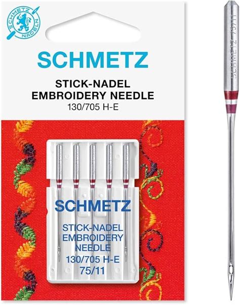 Schmetz N Hmaschinennadeln I Stick Nadeln H E Nadeldicke