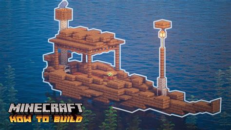 Minecraft How To Build A Small Boat Quick Tutorial Youtube