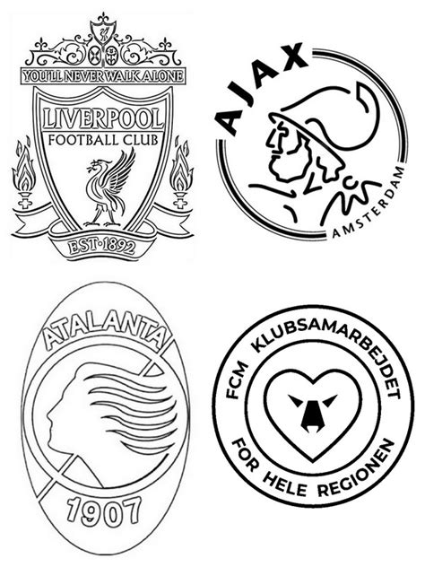 Coloring page UEFA Champions League 2021 : Group D: Liverpool - Ajax Amsterdam - Atalanta - FC ...