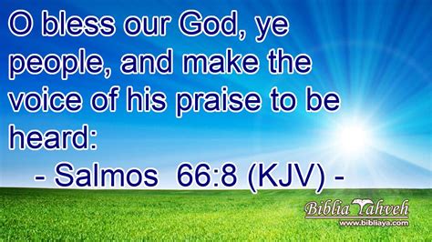 Salmos 66 8 KJV O Bless Our God Ye People And Make The Voic