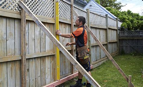 How To Fix A Leaning Fence DIY Guides Mitre 10