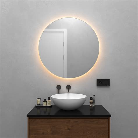 Зеркало круглое 79х79 см с тёплой подсветкой Rauntel Nf Led M - купить ...