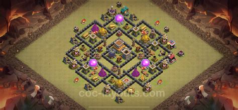 Best War Base Th8 With Link Anti 3 Stars Anti Air Dragon 2023