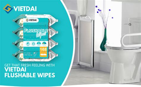 Wet Toilet Wipes 168 Count Flushable Wipes Adults Wipes Septic And