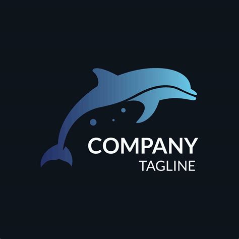 Blue Dolphin Logo 26190887 Vector Art At Vecteezy